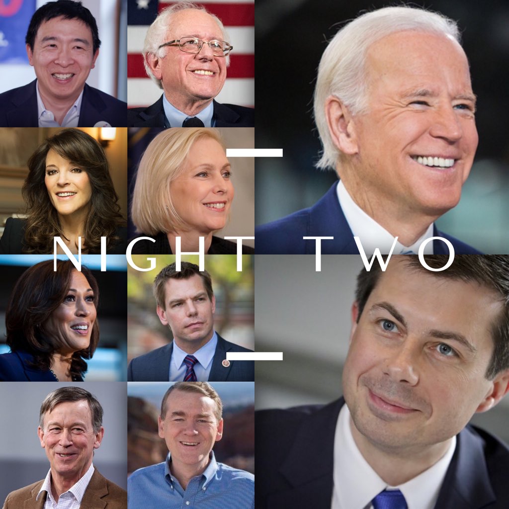 The lineup for the first Democratic Primary Debate on June 26/27 has been announced! 

#DemDebate #election2020 #2020Election #democrat