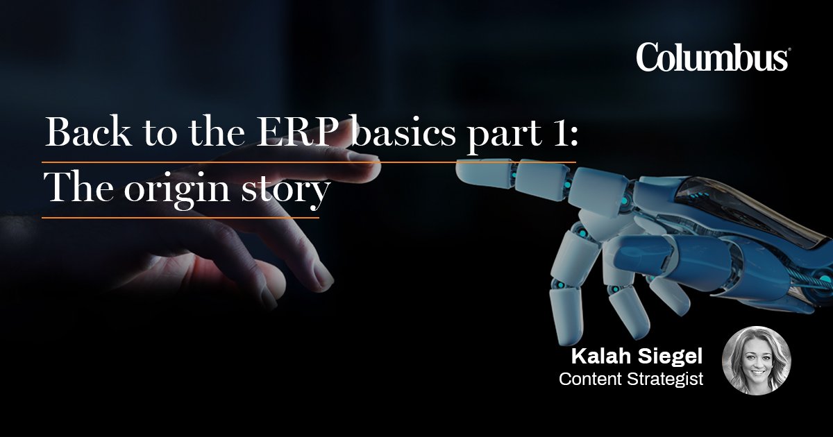 us_columbus's tweet photo. TGIF everybody! We give you a lot of execution-focused content and information, but today we're going back to the beginning. In part one of our #ERP "Back to the Basics" series, rediscover what ERP is, and why you should care. #Columbus #OnceYouKnowHow https://t.co/6vG1lDrcWb https://t.co/6u6quPF81R