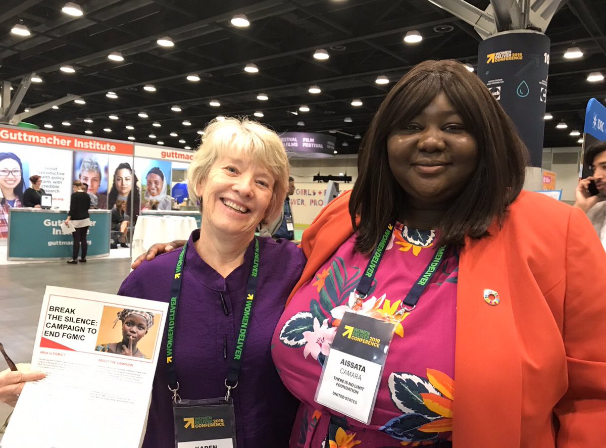 Great connecting with women dedicated to empowering women @WomenDeliver #wd2019 #BREAKTHESILENCE #endfgm