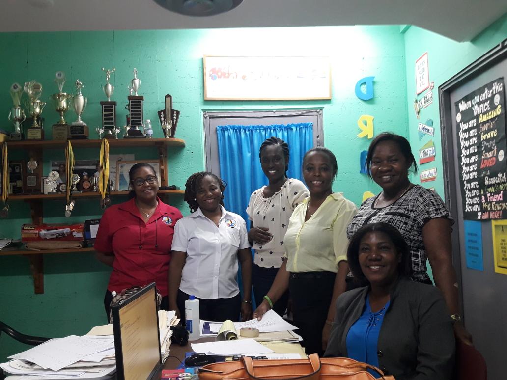 annie_porter1's tweet photo. These are the hard working faces of #TeamECC and the staff of The Glen Preparatory in St. Ann. #Almostcertified we will get it done. #12StandardsMatter @tkmsingh @ECCJA @karlenedesland1 @Merlianna1 @jolanreid35 https://t.co/C2t8BA0igt