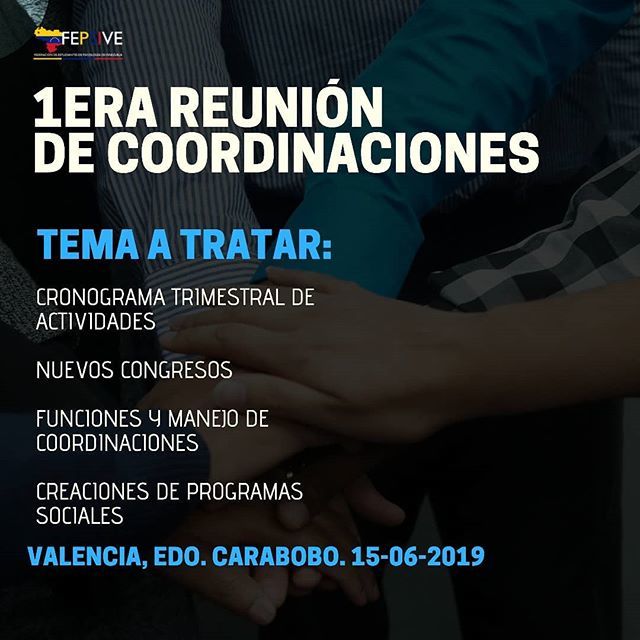 fepsiveoficial's tweet photo. Mañana llevaremos a cabo la 1era reunión de Coordinadores #FEPSIVE .
.
Todos los puntos a tratar buscan crear espacio de crecimiento para la comunidad estudiantil de psicología en todo el país.
.
.
Seguimos cumpliendo el objetivo de la Federación la integración y la interacc… https://t.co/nCU5jx4Mwo