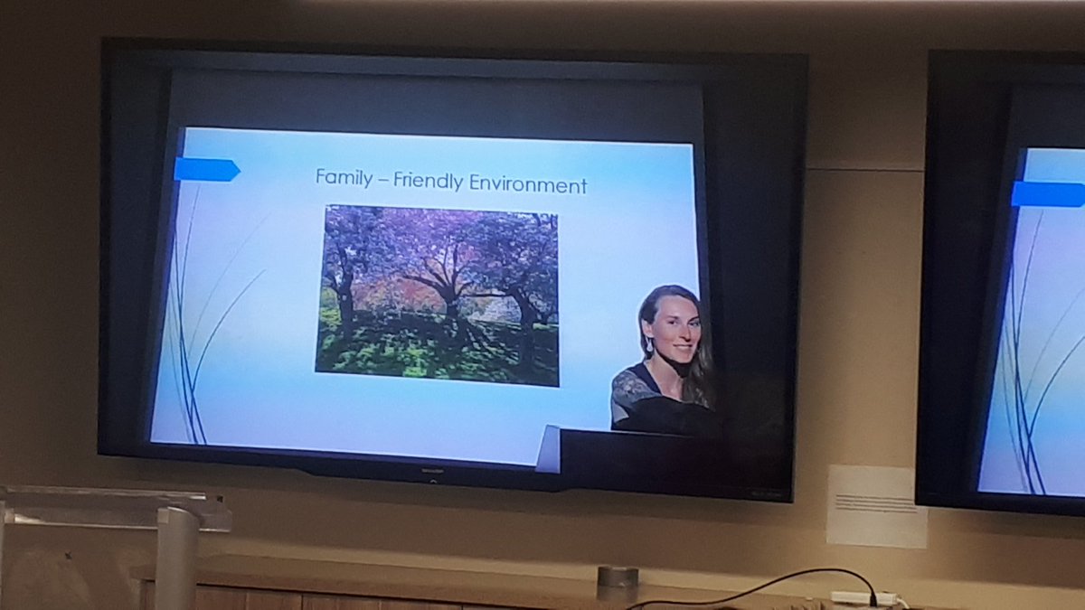 Julia Jaworski by video conferences with the Family Balance Initiative