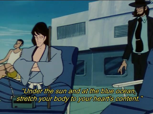 someone tell goemon that this isn't how a lounger works