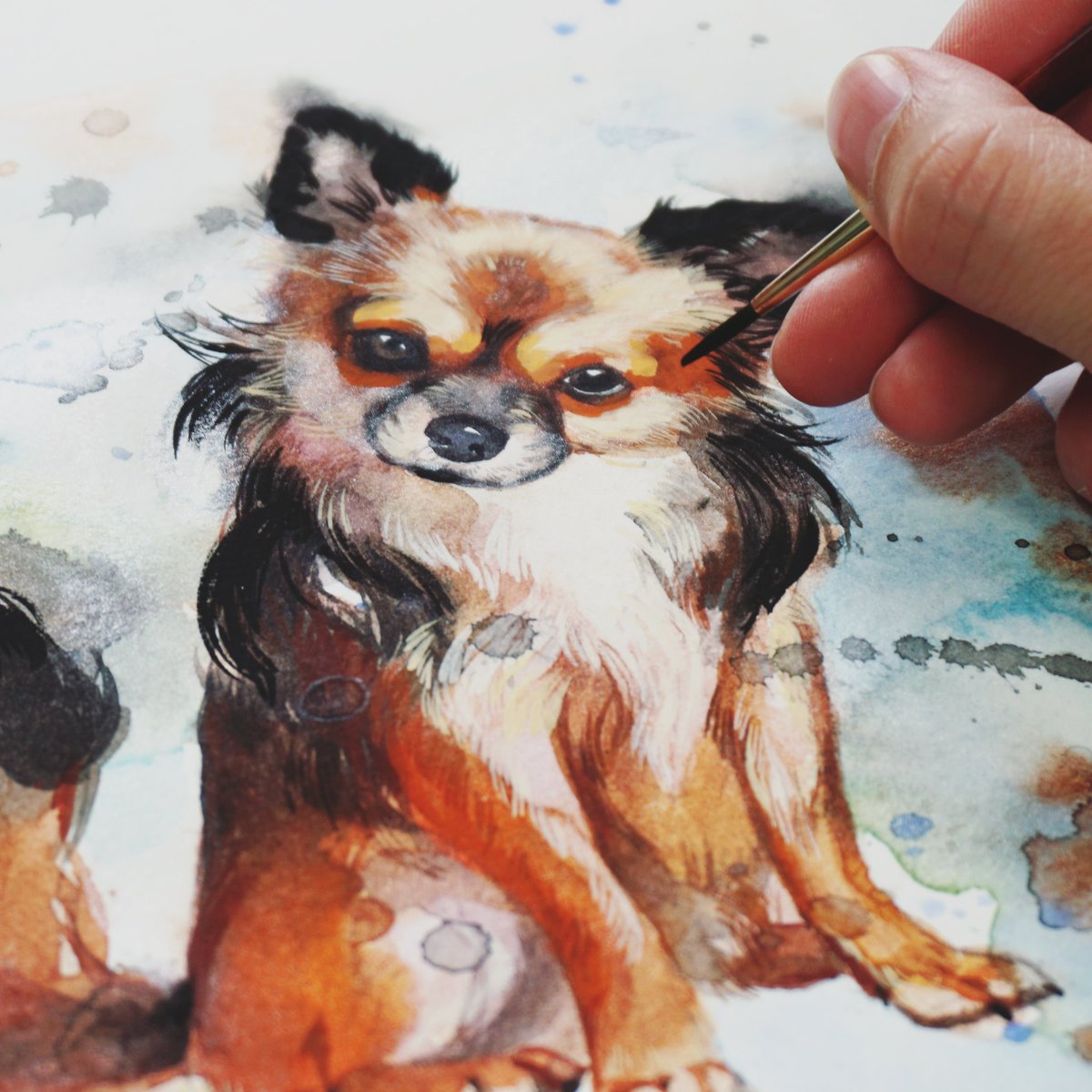 LiobaBrueckner's tweet photo. New video up! 🐶https://t.co/E7AMsArnU8
#watercolor #gouache #watercolorpainting #watercolordog #beginnerwatercolortutorial #illustration #painting #artwork #art #artist #watercolorsketch #traditionalart #chihuahua #chihuahuaportrait #dogportrait https://t.co/Cuo4HV5qUW