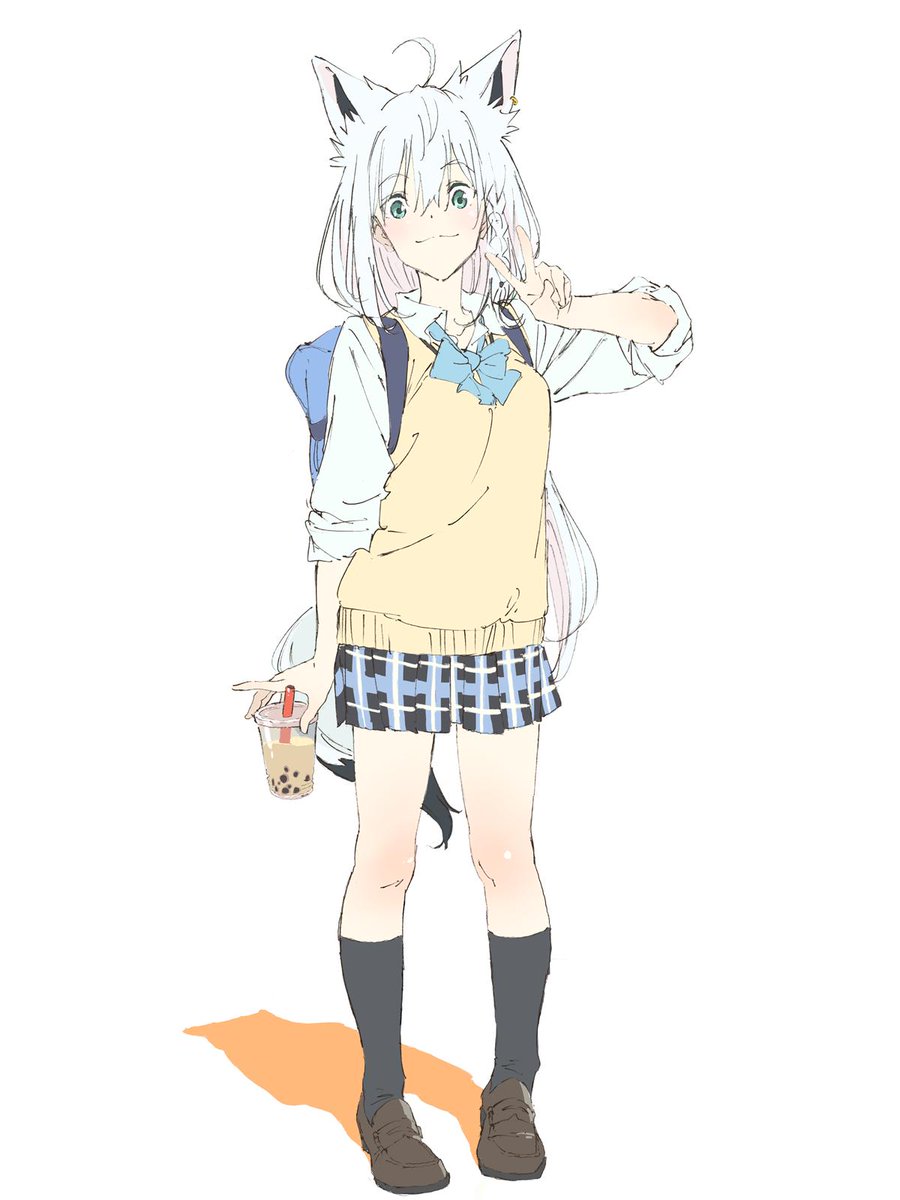 男子a よぉ白上ぃ まーたタピオカ飲んでんのか まるがよつのイラスト