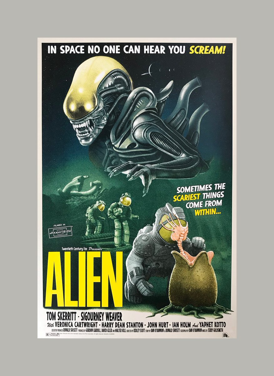 vgkids's tweet photo. Alien by Tom Walker Illustration
.
• 24” x 36”, limited edition
.
• 14 Colors
.
• Printed on Mist Legion 100 LB Paper
.
• Printed for @BottleneckNYC
.
#alien #bottleneckgallery #ripley #xenomorph #alienanthology #sigourneyweaver #screenprint #tomwalkerillustration #vgkids https://t.co/FoVov4HcKO