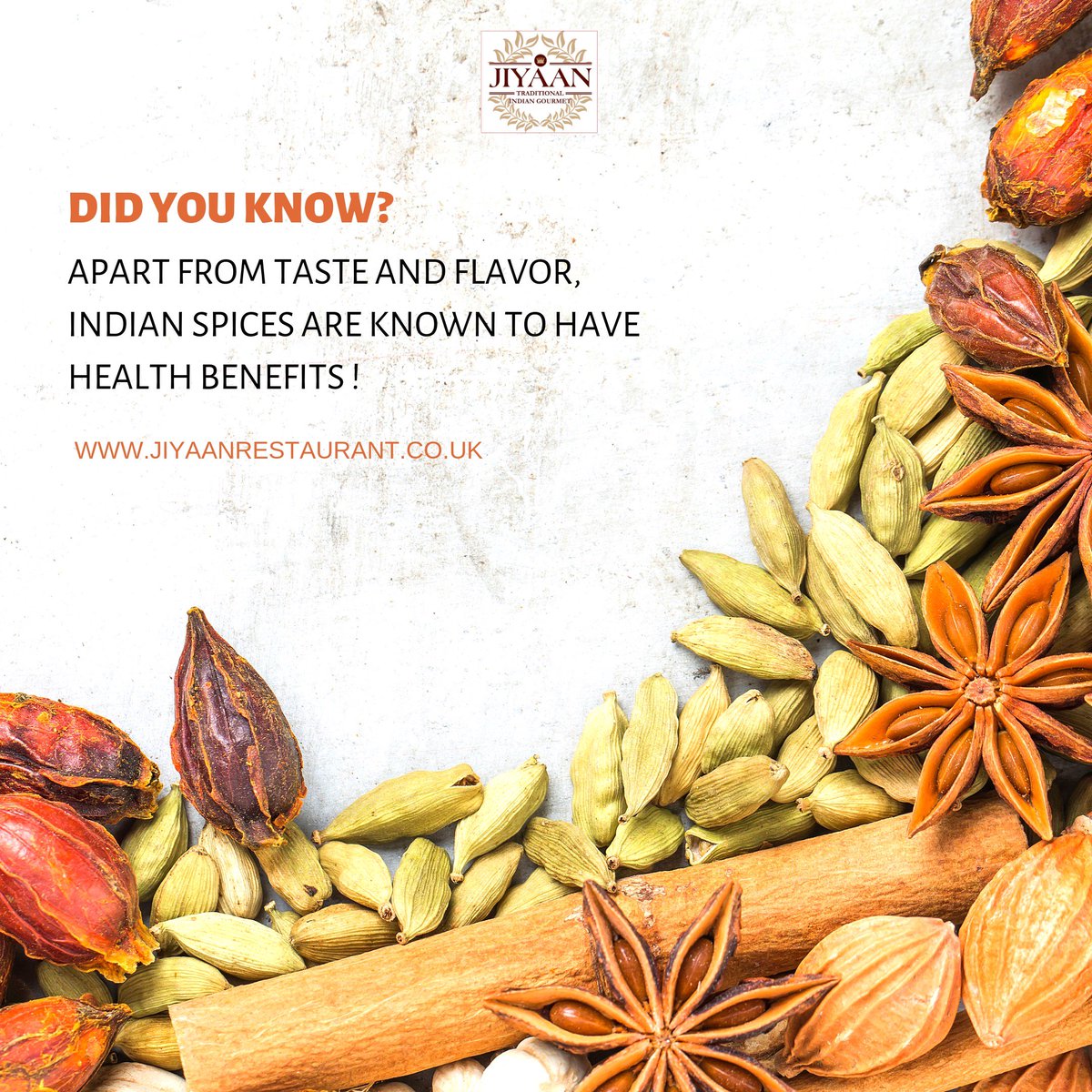 jiyaanrest's tweet photo. The use of herbs and spices has been incredibly important throughout history. Modern science has now shown that many of them do indeed carry remarkable health benefits.
#indiancuisine #indianspices #solihull #Birmingham https://t.co/wrIMmFnC2M