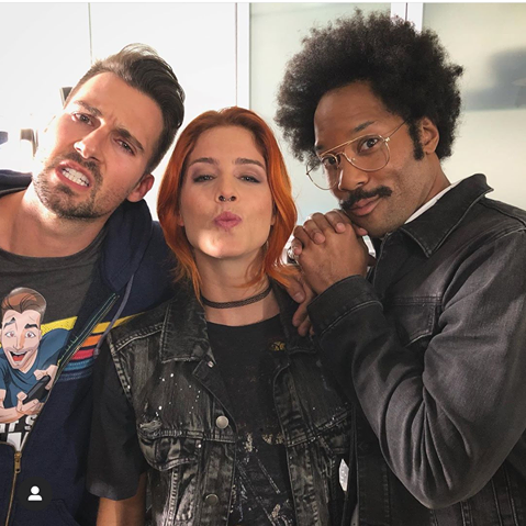 GreekEmBetts1's tweet photo. Emily on set of her new movie #WeNeedToTalk. 

PS our girl is a redhead now!!! https://t.co/wfwdKgJ0eR