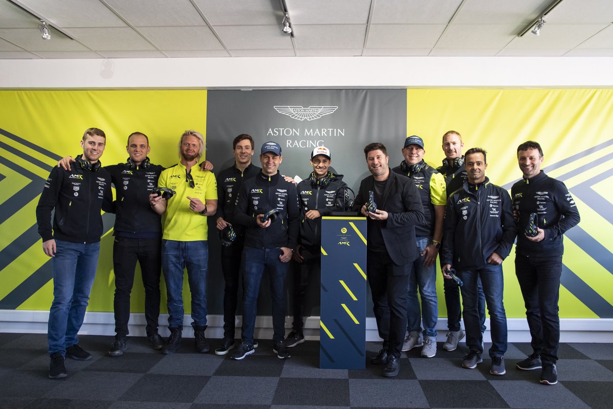 AMR_Official's tweet photo. Nothing better than @astonmartin soundtrack at @24hoursoflemans - check out these custom @beatsbydre made for our drivers!

#AstonMartin #VantageGTE #LeMans24 https://t.co/guNK49hL3C