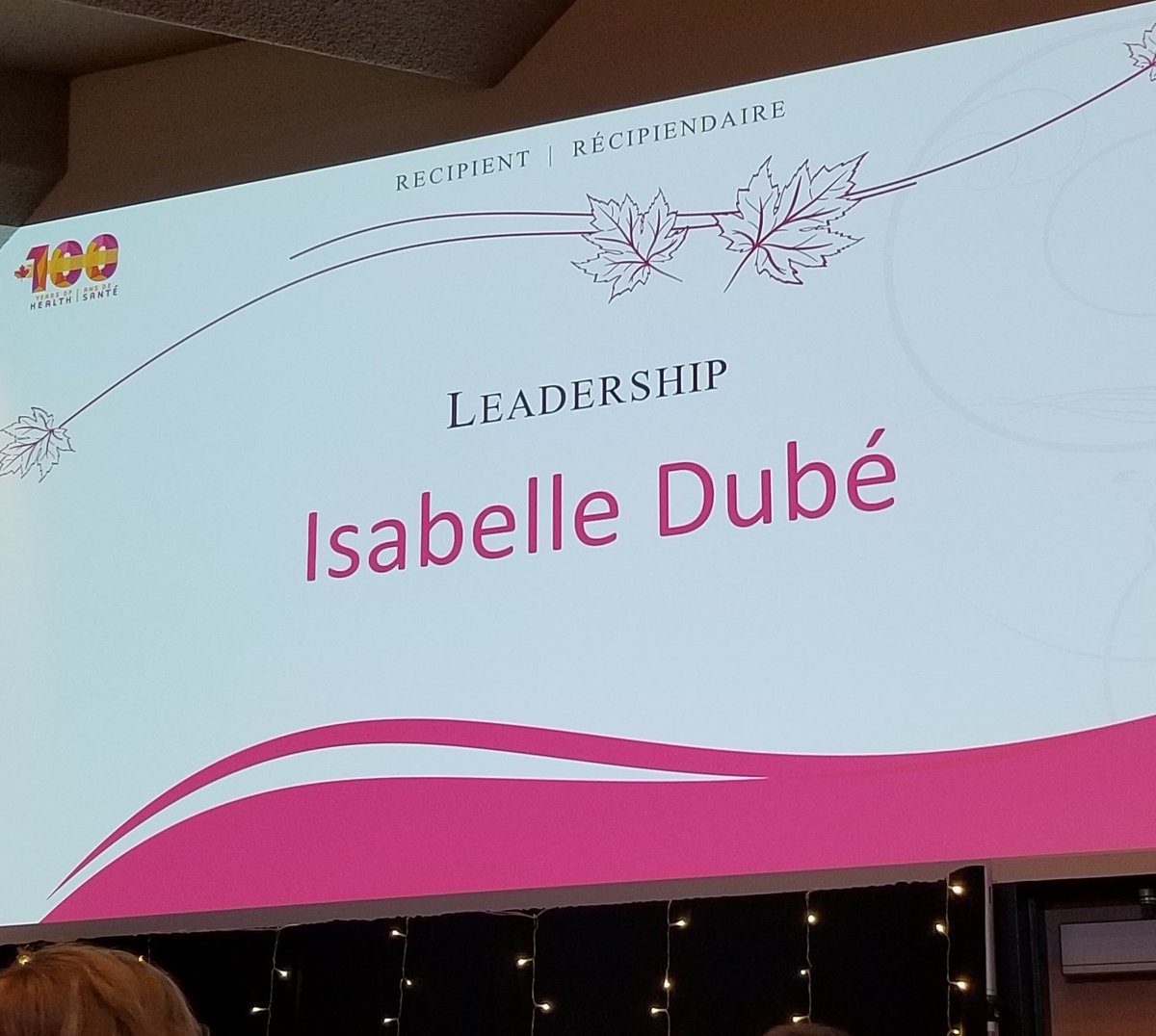 DarylGauthier1's tweet photo. La seule et unique Isabelle!!!#HCexcellenceSC @GovCanHealth https://t.co/lstDcYEJgS