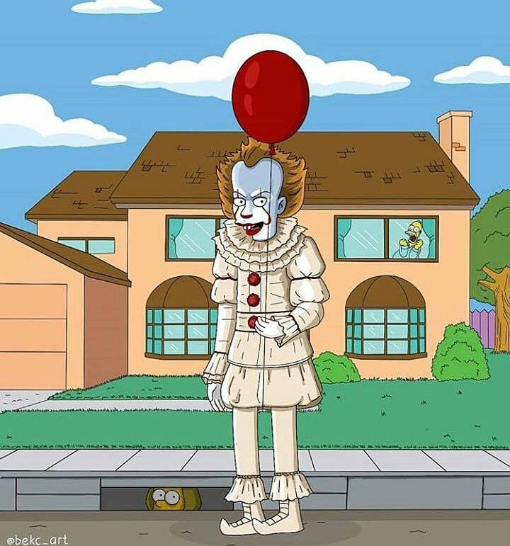 bill_argentina's tweet photo. el #pennywise en #lossimpsons 

Si no estoy activa es porque no hay novedades de bill, ni foto https://t.co/ogcYbdswPB