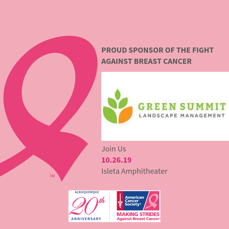 ABQStrides's tweet photo. We are excited to welcome back Green Summit Landscape Management as a Water Station sponsor for 2019! Join us on Saturday, October 26th at Isleta Amphitheater for our 20th Annual Making Strides of Albuquerque. #ABQStrides https://t.co/flSTkD1TsP https://t.co/qgQxyNUG7C