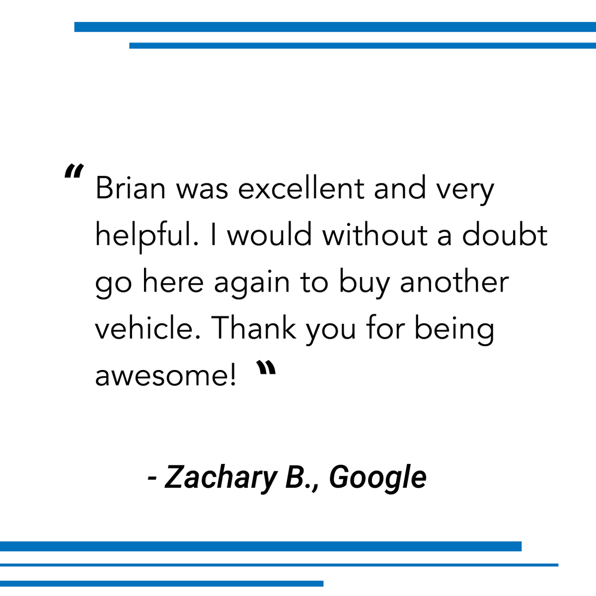 _BeavertonHonda's tweet photo. Zachary- Thank you for your kind words about Brian! We're so glad to hear that you had a good experience with him. 😁#HappyCustomers #OnePersonOnePrice #BeavertonHonda https://t.co/mfS3CY86Xm