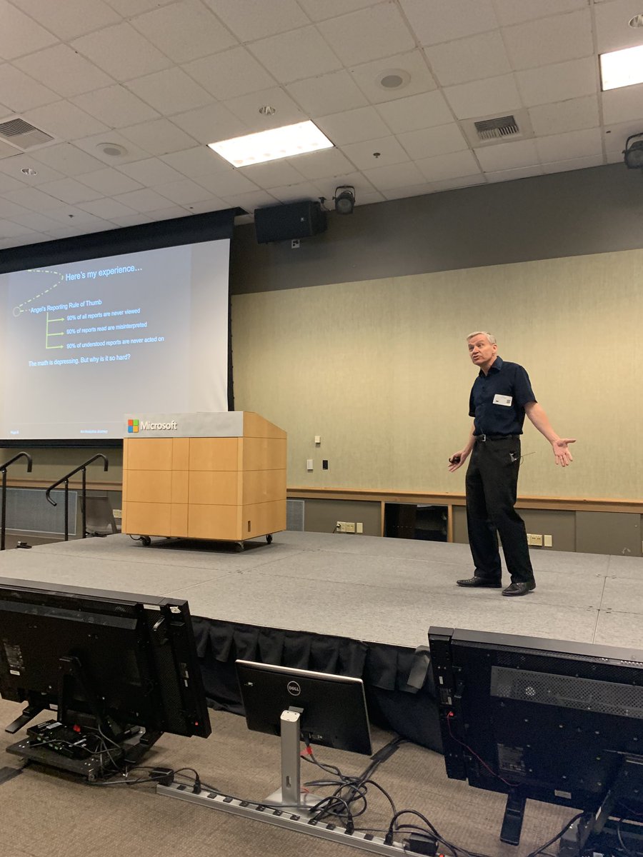 MoeMKiss's tweet image. Love @garyangel honesty that 90% of all reports are never reviewed, 90% are misinterpreted and 90% of reports which are understood are never actioned #measure @MicrosoftR @Microsoft #OneAnalyst