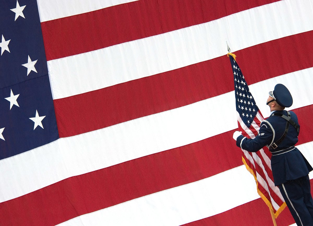 usairforce's tweet photo. Today, America recognizes the birth of Old Glory with its own holiday. Flag Day was first celebrated in 1877 to mark the 100th anniversary of the national symbol. https://t.co/0LfuKbS8S2