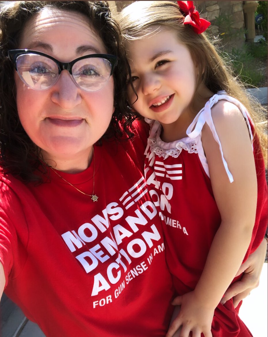 MsLisaHendricks's tweet photo. Last summer my daughter helped me canvass for @MomsDemand #GunSenseCandidate @GovSisolak, today I brought her to the signing of #AB291 to show her the results of her work. Proud mama moment. #NVLeg #FightLikeAMother https://t.co/aTL2eQDPQw