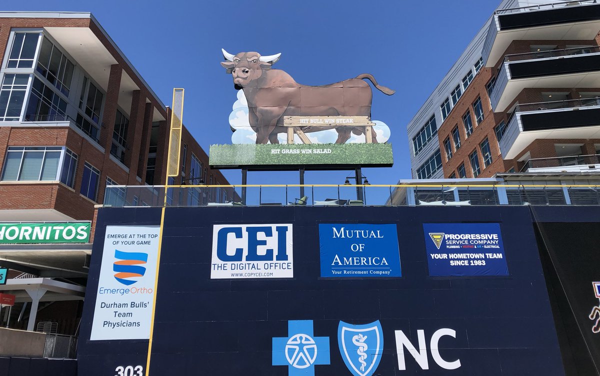 Gonna clear this up right now:

This is the Snorting Bull. When a Bulls player hits a home run off him, he wins a steak. 

When *any* visiting player hits a home run off him, he does not. 

Why would we reward a visiting player for hitting a home run? Read a book for once.