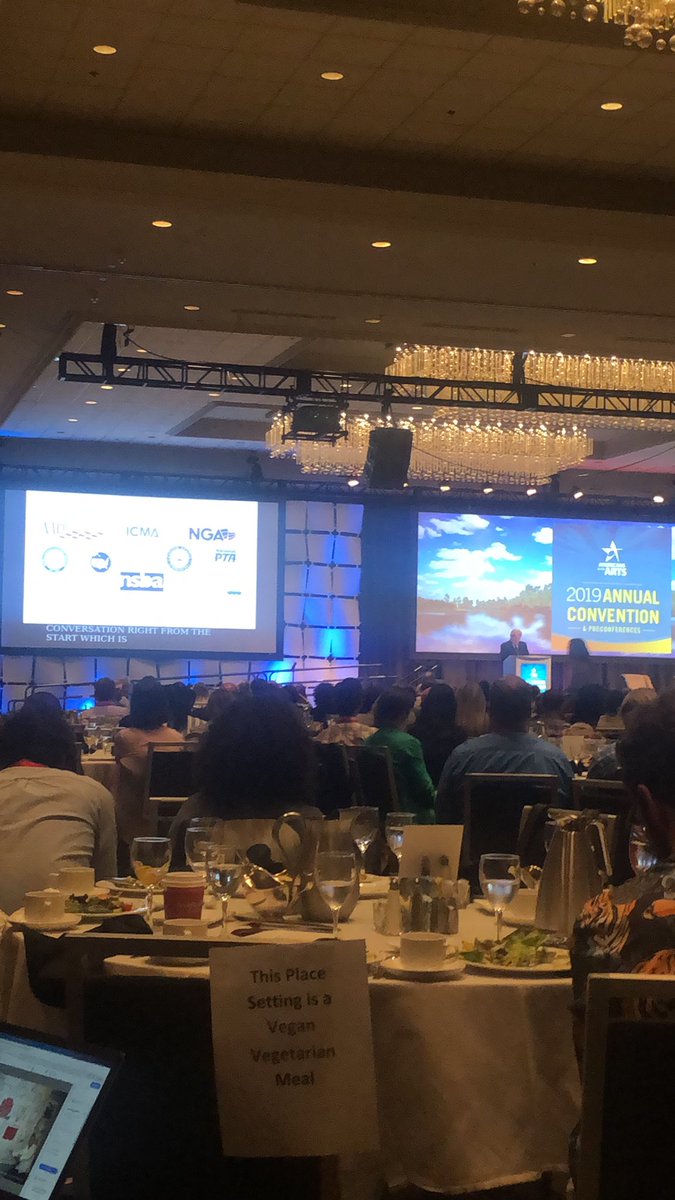creativemoco's tweet photo. .@Americans4Arts CEO Robert Lynch highlighted AHCMC’s advocacy efforts with elected officials, leveraging economic impact data and community development outcomes for our county to champion increased arts and humanities investment. Onward and Upward #AFTCON https://t.co/3TA3uCc3Xw