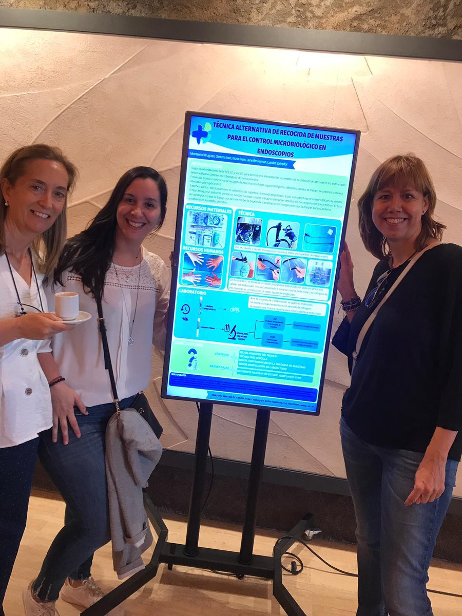 Hospitaligd's tweet photo. El pòster presentat per les infermeres de gabinets d'exploració i d'#infeccions ha resultat premiat a la IX Jornada Catalana i VII Jornada Nacional #ACICI Moltes felicitats a totes! https://t.co/L4Z3YPjqRo