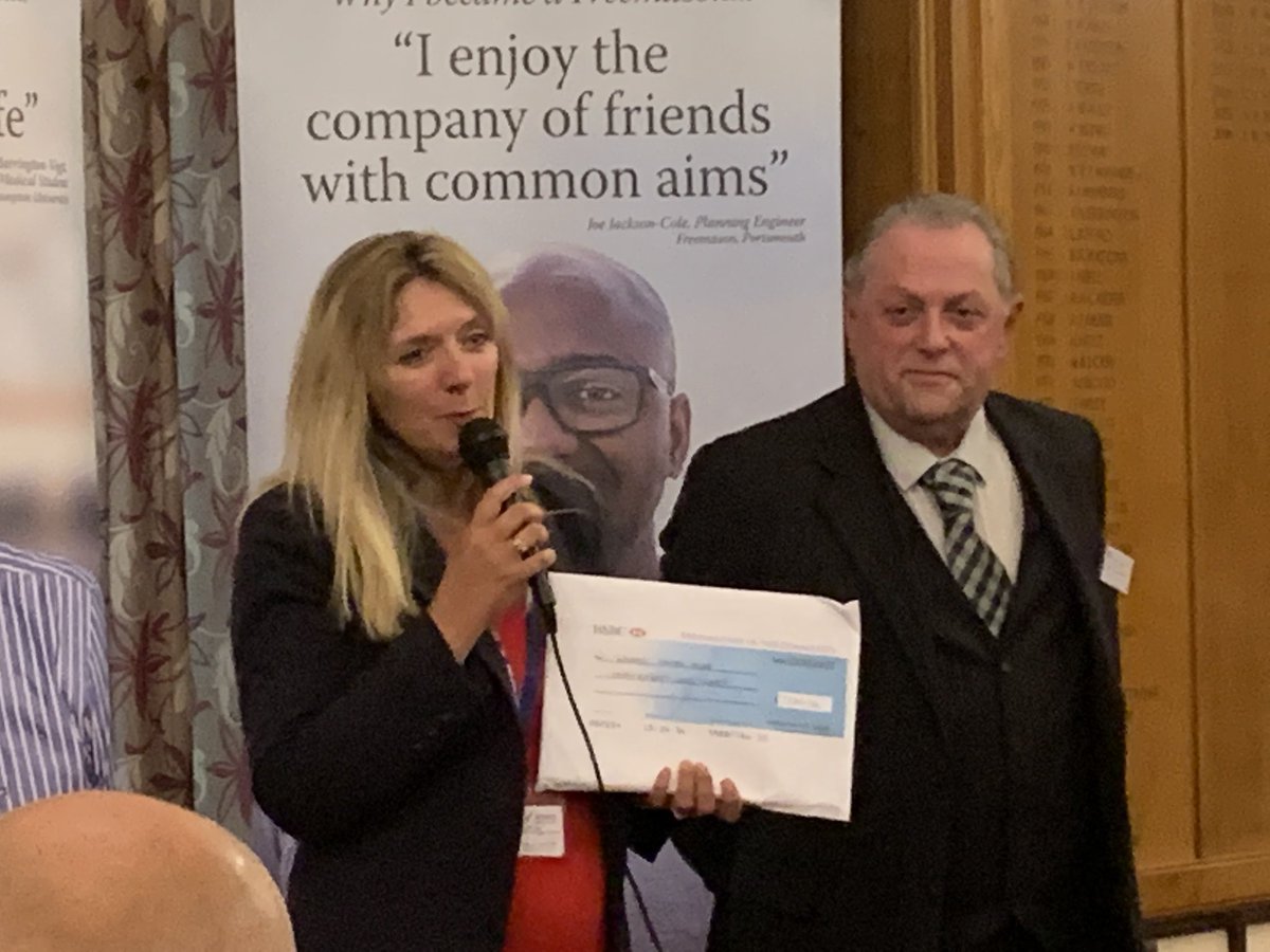 Wessex Cancer Trust receives a cheque from The Lodge of Hengist <a href="/hengistlodge/">Lodge of Hengist</a> <a href="/WessexCancer/">Wessex Cancer Support</a> #fitc <a href="/HantsMason/">Hants & IoW Masons</a>