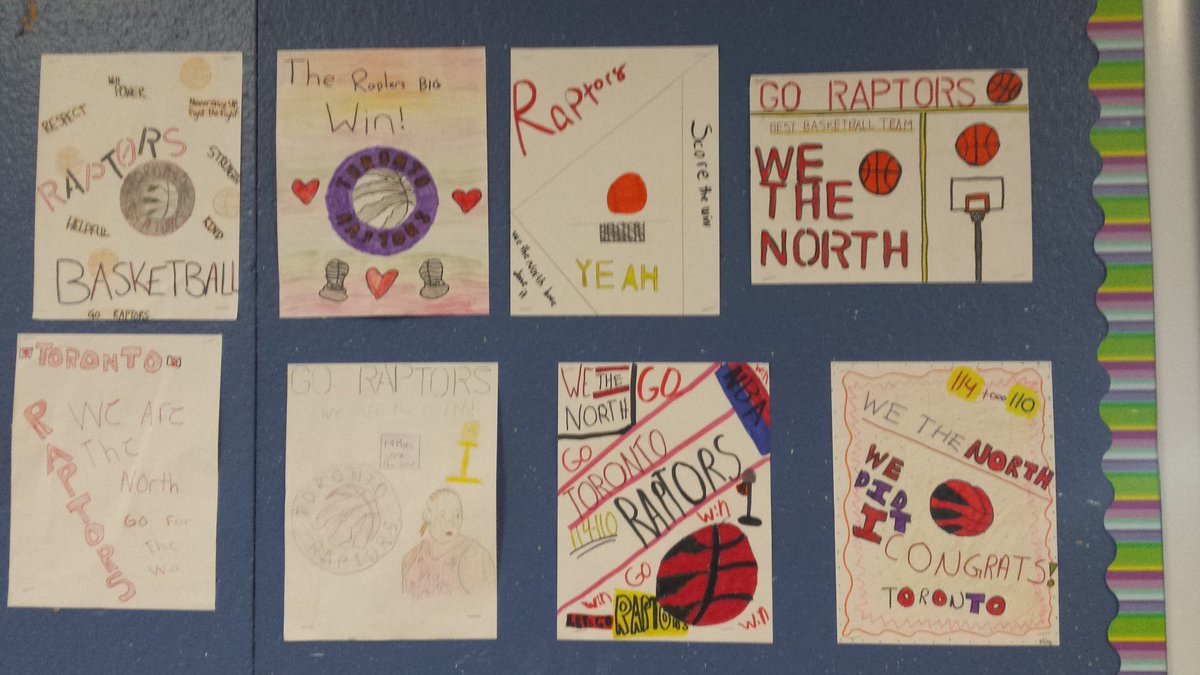 MmeTru's tweet photo. These are just a few ways the @ElginEagles are showing their @Raptors pride!! Congratulations from all of us to all if you!!! #WeTheNorth #WETHECHAMPIONS https://t.co/EM0FpLE3Pz