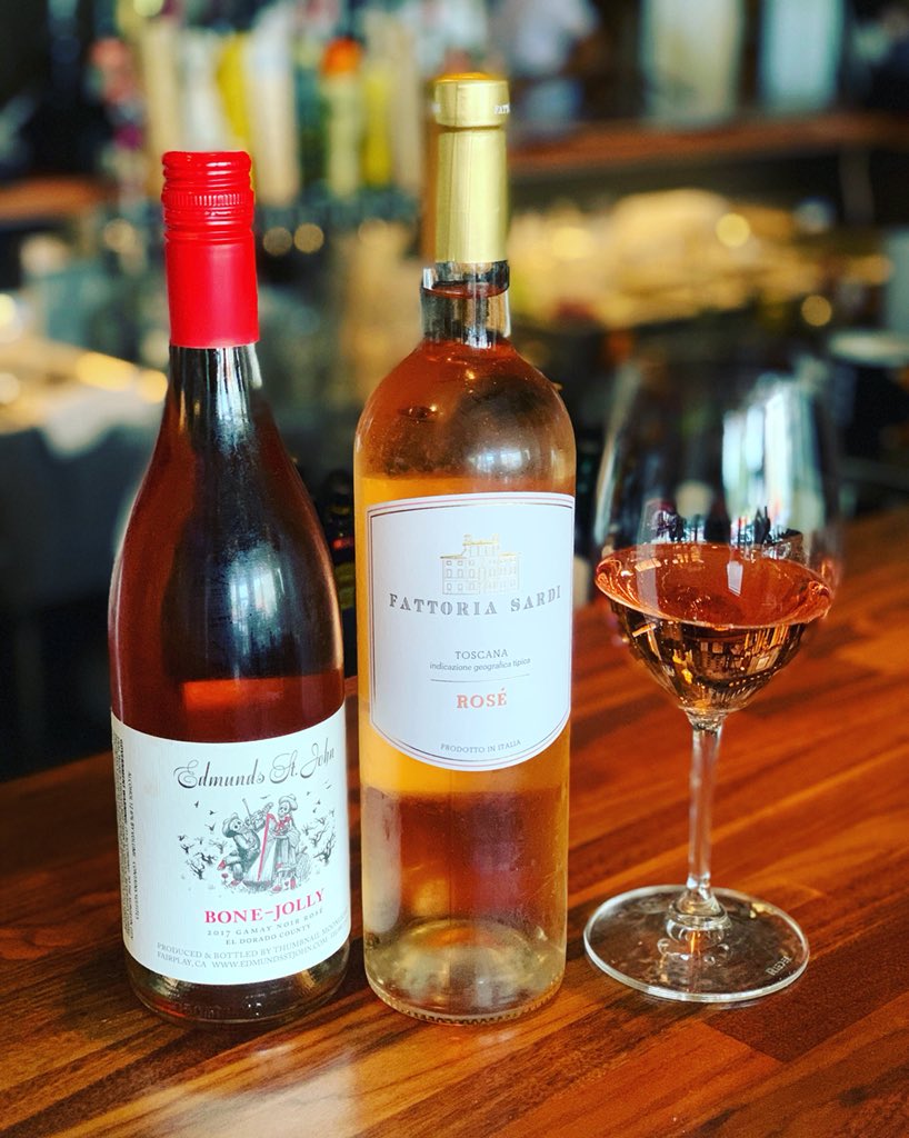 “Rosé All Day” is back tomorrow! This week’s features are Bone Jolly Rosé from El Dorado County and Fattoria Sardi from Italy, both for $8. Stop by for a refreshing treat and pair with one of our tasty new menu items! 
#Rosé #centralkitchenandbar #drinklocal