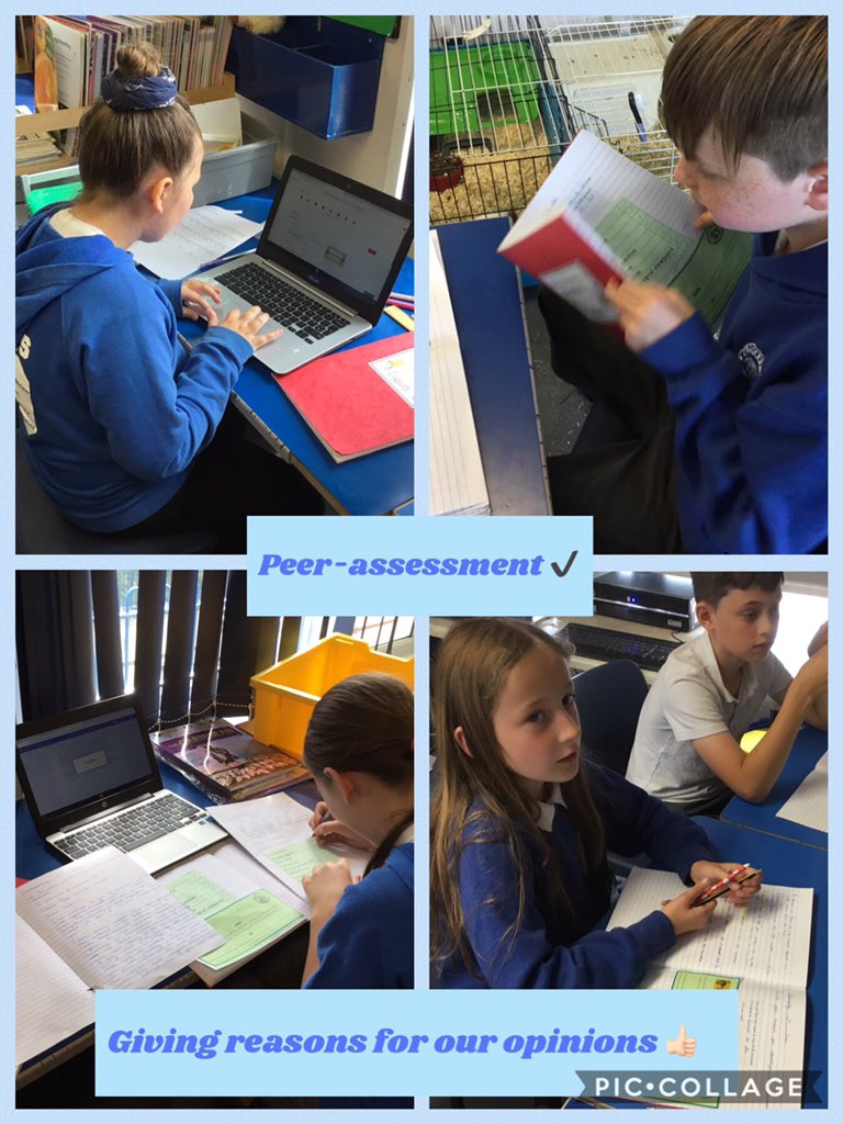 CCPPSchool's tweet photo. Working hard at giving reasons for our opinions. We peer-assessed our friends writing and identified what went well and offered advice on how it could be even better #ccplit #ccp56 https://t.co/FdHyVmmnSh