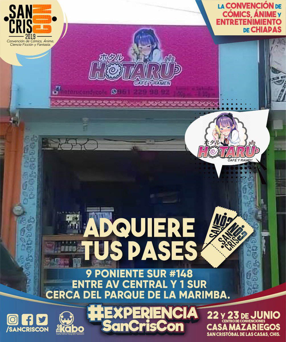 SanCrisCon's tweet photo. Corre por tus pases que se agotan!
Recuerda que es probable que no tengamos venta de boletos en taquilla!
No puedes perderte de este gran evento! https://t.co/G0xasVWfpG