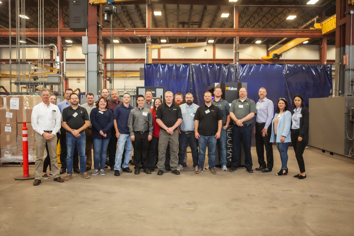FultonBoiler's tweet photo. Another training session in the books! Thanks to all the #reps who came out for our new #SystemsTraining this week! This was an advanced approach of #heating &amp; #stream systems design. Next class in November, sign up soon - seats fill up fast! https://t.co/FNw74A8hLw