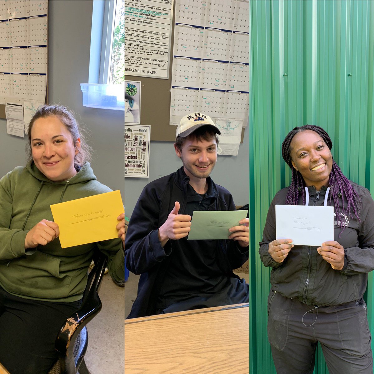 Congratulations to our newest ACE winners! Gabby, Colton and Stacey are all from the Turf department and are amazing supporters of their co-workers. Way to go!