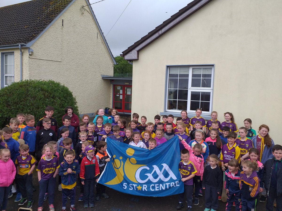 wexgaacoaching's tweet photo. Another great day presenting @gaa5star flag in @MaighdineMuire Great to see so many students involved in this initiative! https://t.co/xr5E651Ytk