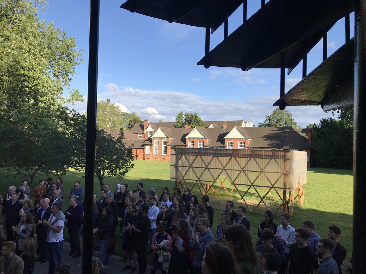 visited Reading University School of Architecture this evening for their End of Year show and a peek at their Urban Room that will shortly be travelling to Badgemore to become our teaching shelter. There are many talented staff and students <a href="/UniRdg_Arc/">Reading Architecture</a>