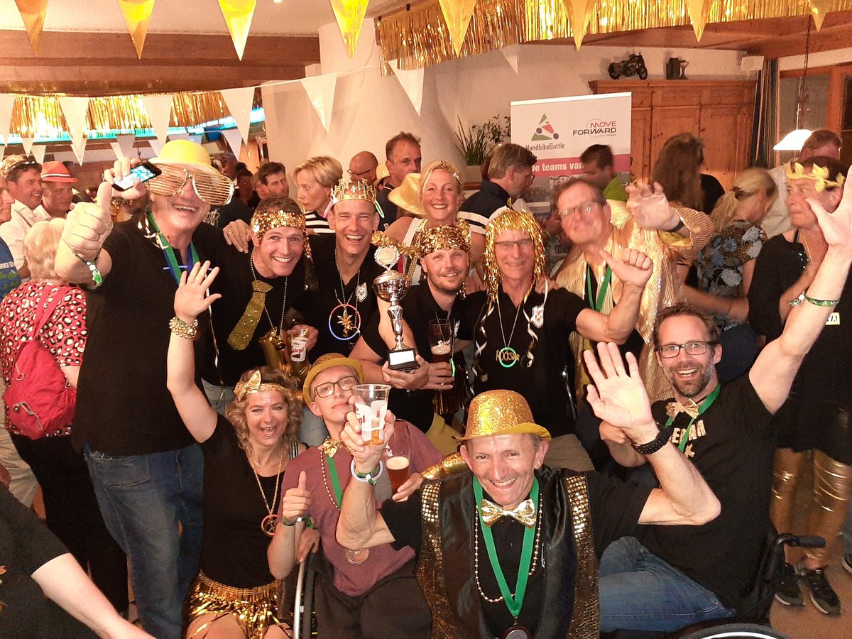 Reade handbiketeam Capital wordt 3-e met 8 sec verschil ol heliomare die 4- e word.