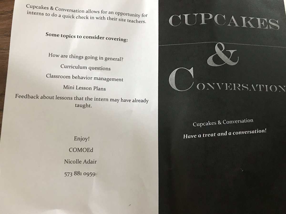 TeamMossRBE's tweet photo. Enjoying “Cupcakes & Conversations with @olivia_z00 on this Friday afternoon. The #CoMoEd program is an AMAZING #CPSbest opportunity for aspiring teachers!!! 🧁 https://t.co/YHeDxGvf6A