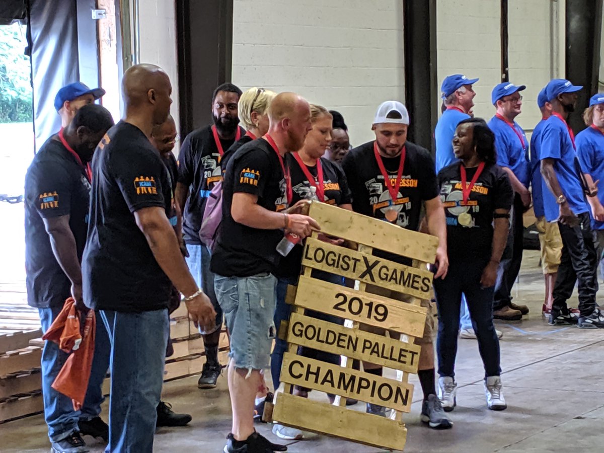 Congrats to <a href="/McKesson/">McKesson Corporation</a> team for winning the #LogistX Games.  
Nice work <a href="/CCWATraining/">CCWA Training</a> <a href="/ColliersRVA/">Colliers Richmond</a> <a href="/WoodThornton67/">Wood Thornton</a> @CrownLiftTrk @ArmyFortLee <a href="/GoodwillIntl/">Goodwill Industries International</a> <a href="/WorkforceVA/">Workforce Development</a> #EconDev
RVA has #LogisticsJobs !!