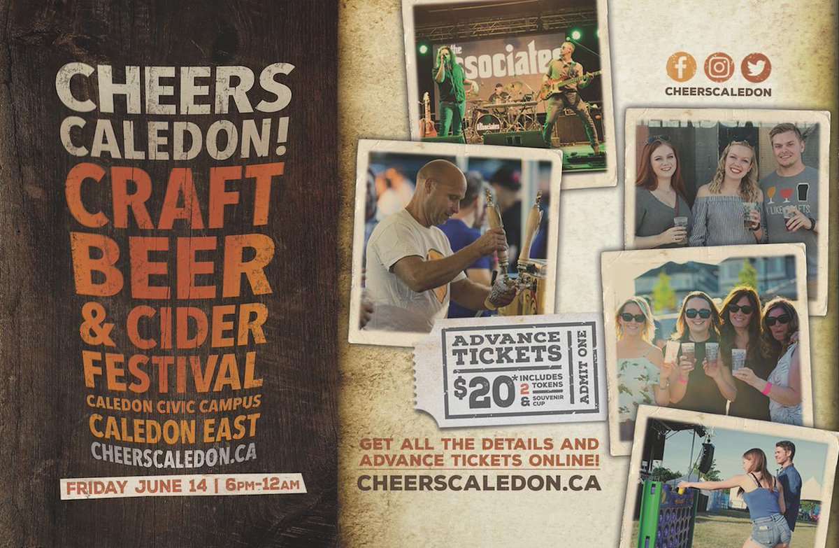 SportsMktgStars's tweet photo. Looking for plans? Come on up to @CheersCaledon  tonight, 6pm-midnight, at Caledon East Town Hall. Tickets available online at: https://t.co/BWkAfUpG3X or at the gate!

We're proud to have once again worked with the @YourCaledon  on this event. 🍻 https://t.co/9gyNiCMDbH