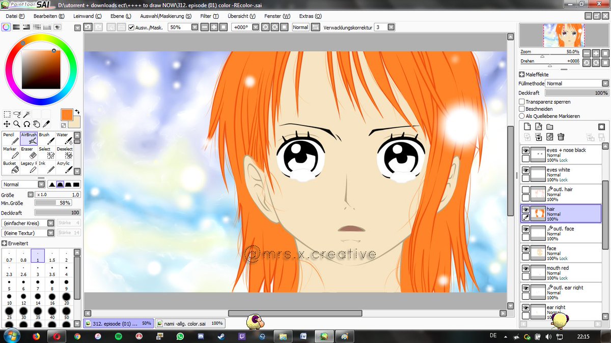 _woelkchen's tweet photo. ReColor drawing ‼️ - In process
One Piece Episode 312
.
The basic colours are ready. Now only the subtleties.
PS: ''What lasts long will be good...''
#onepiece #nami #lysopp #zoro #nicorobin #sanji #mugiwara #chopper #franky #brook #ruffy #luffy #digitalart #digital #drawing https://t.co/3xXmUABer7