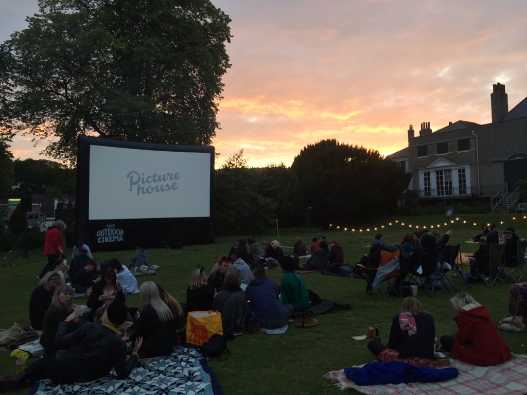Beautiful evening for some time warping - <a href="/picturehouses/">Team Picturehouse</a> outdoor cinema