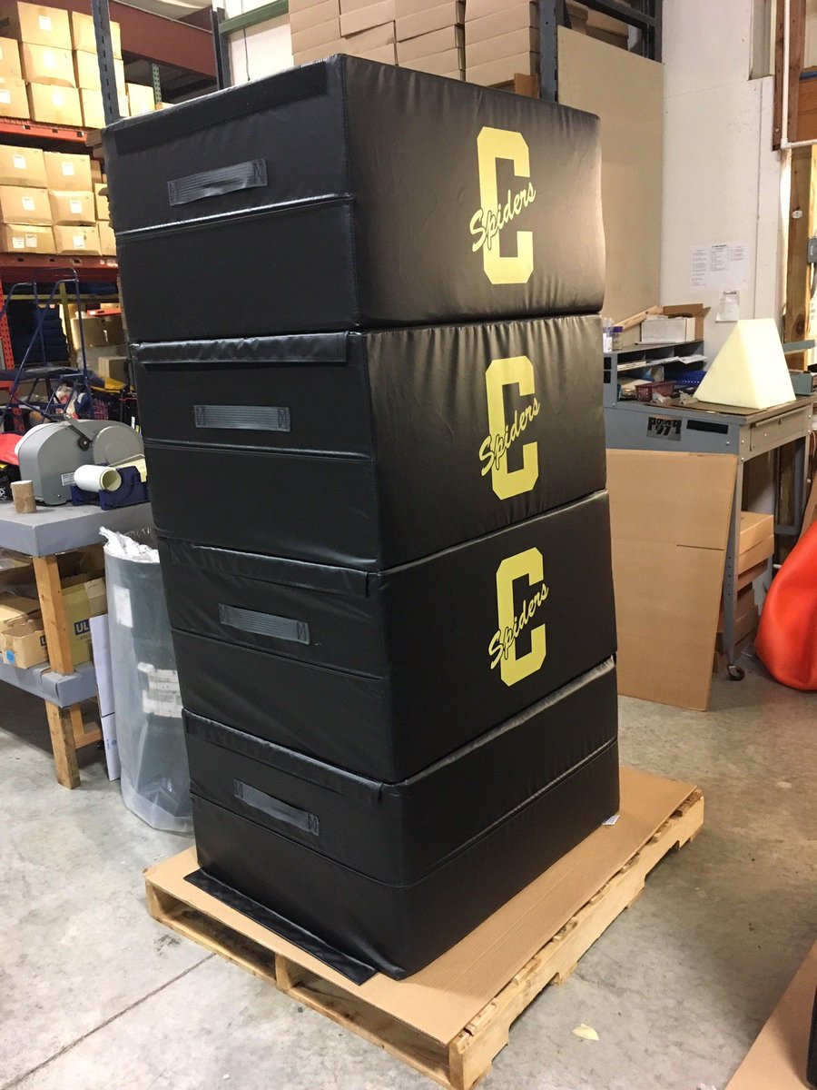 Fisher_Athletic's tweet photo. Custom Plyo Boxes are a HOT item during the summer months. Another order fulfilled through @RedZone_Jeff for a local high school @Fbcoachpaxton @CHSspiderFB @SpidersCHS #plyoboxes #fitness #strength #conditioning #getequipped https://t.co/rTJDy38grx