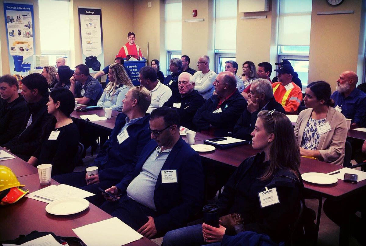 OWMA1's tweet photo. Today’s site tour for @OWMA1's southwestern Ontario members started at the London Material Recovery Facility. #OWMA #LondonOnt #sitetour #tour #materialrecovery #facility https://t.co/cUd3a5TUAM