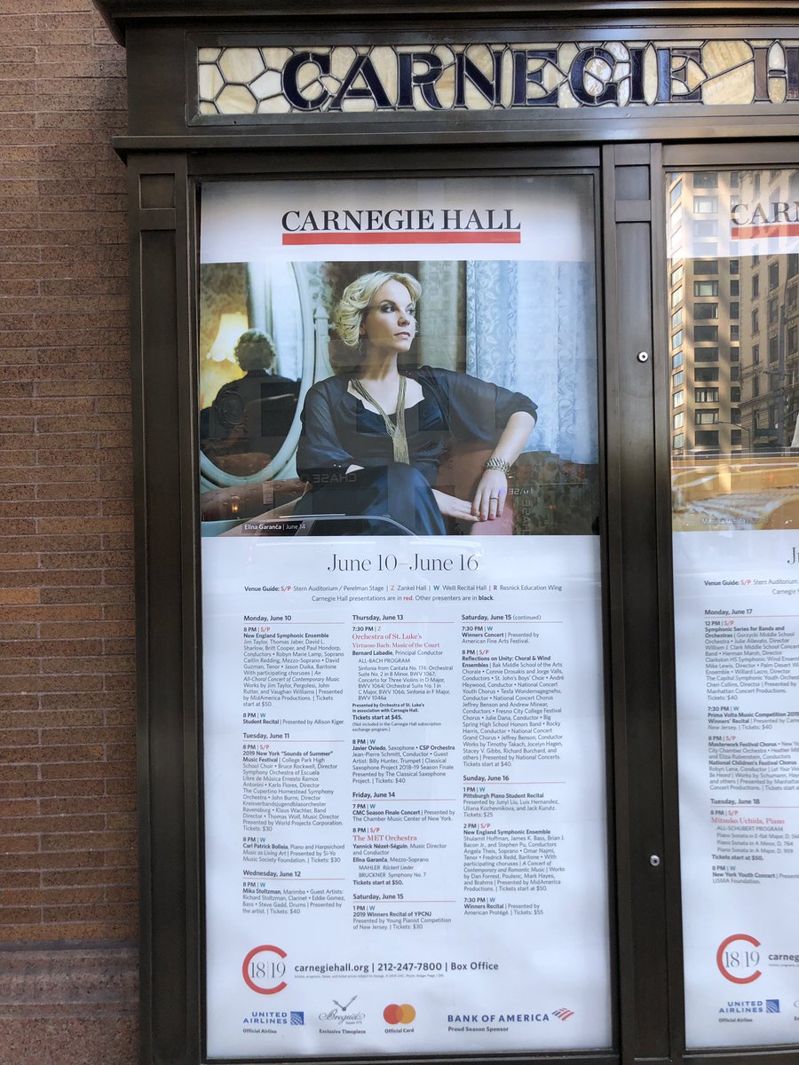 fernaro2012's tweet photo. @elinagaranca @carnegiehall Can’t wait! https://t.co/knPmW1b5vU