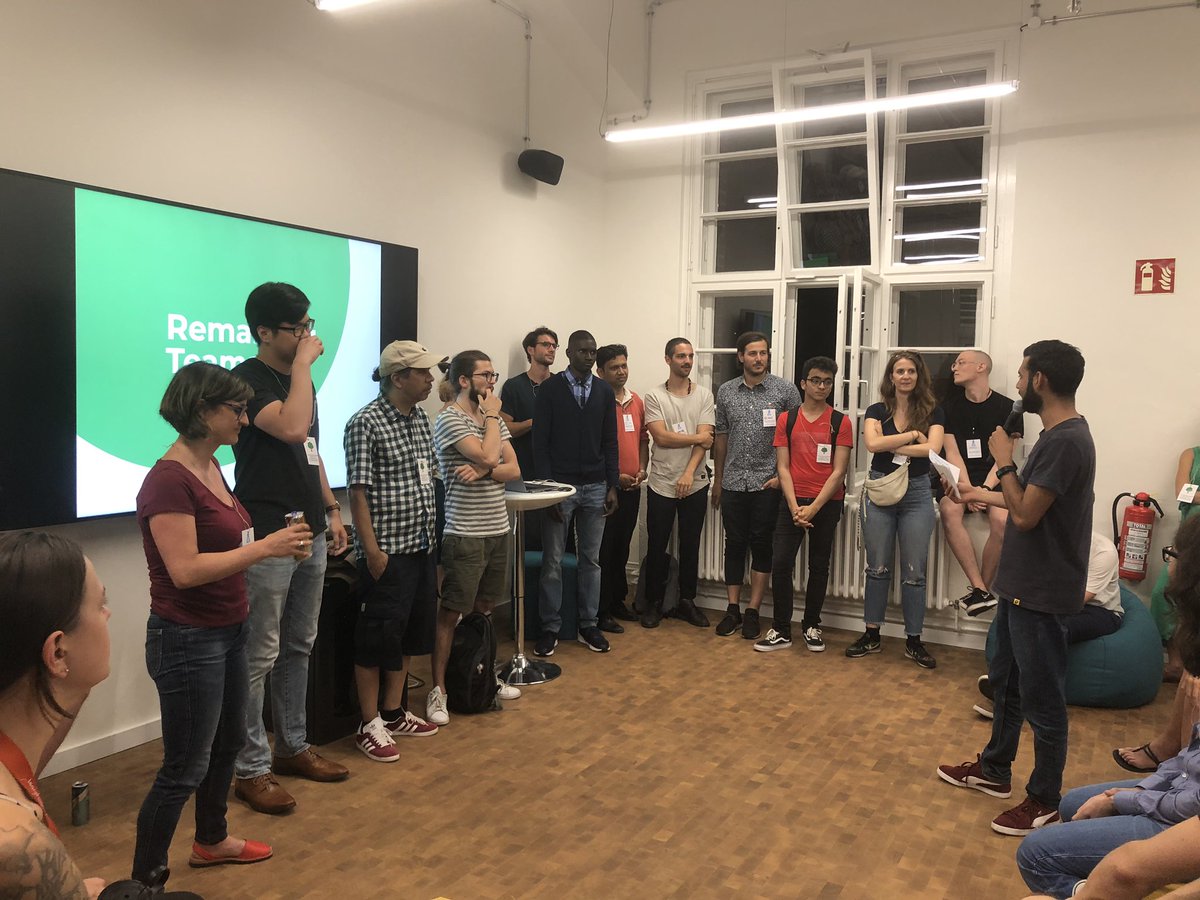 SWBerlin2's tweet photo. And we have our teams! We have everything from carbon capture to heat recovery to Weightwatchers for sustainability to a platform connecting African exports to the developed world. Oh boy! 😍 #GSWSR #SWBerlin19 #MySustainableRevolution https://t.co/FjPZnFDMzC