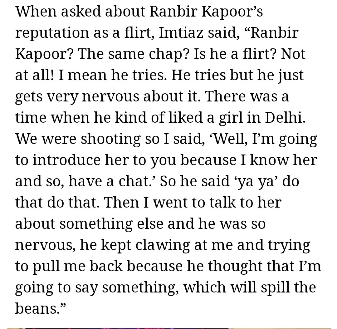 Imtiazali about Ranbir's flirting in nehadhupia show