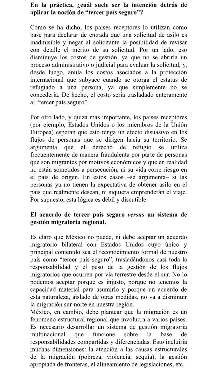 NataliaSaltalam's tweet photo. Hay muchas dudas sobre qué es esto del “tercer país seguro”. Me puse a estudiar y comparto mis notas (largas 😬), tratando de contribuir al debate informado. https://t.co/baxmtXQOE6