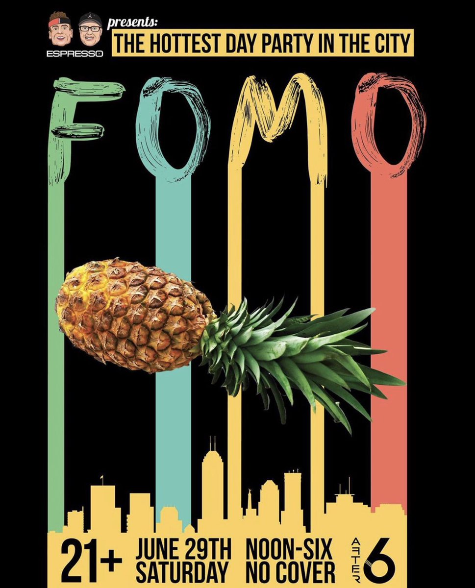 JoeyMulinaro's tweet photo. June 29. Noon-6. FOMO 🍍

Mark the calendars @EspressoFam https://t.co/uD9ZA9Ybc6