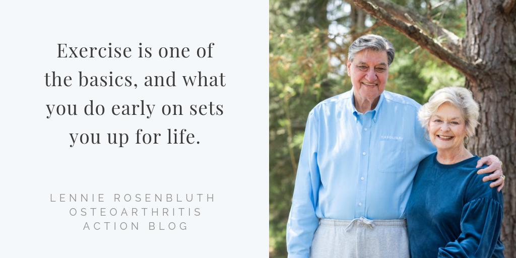 Our honorary Co-Chair Lennie Rosenbluth tells us about his secrets to staying active in our latest OA Action Blog post. How do you stay active with arthritis? ⁣