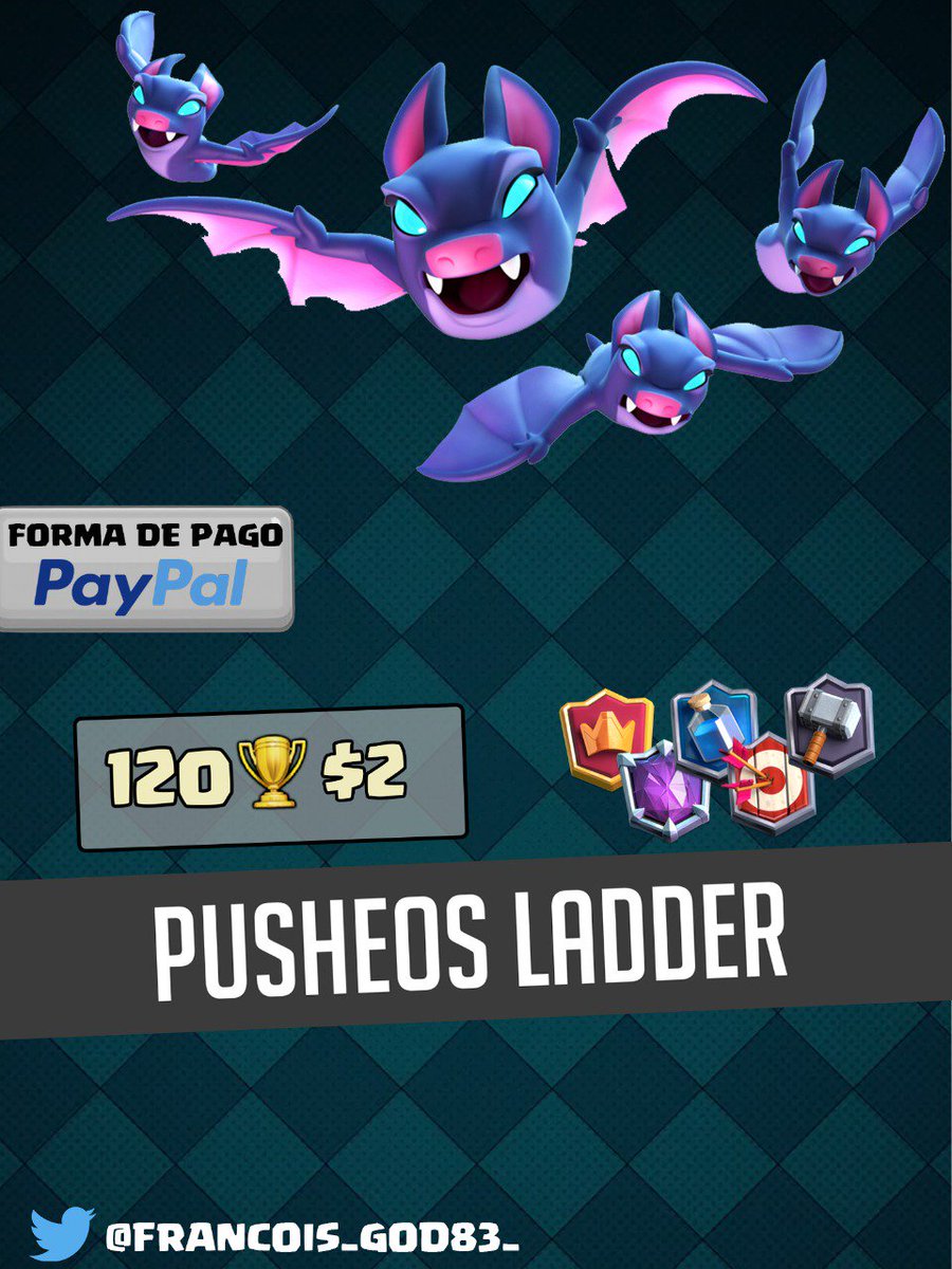 -Comienzo nuevamente con los pusheos de ladder! (Amplia experiencia demostrable) 

-Para desafíos especiales, arreglamos precio por MD.

RT se agradece. 😘🔥