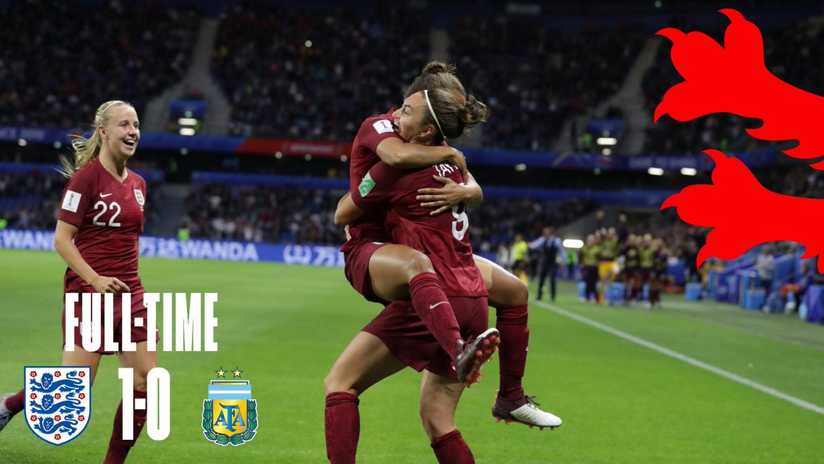 WE'RE THROUGH.

The #Lionesses progress through the <a href="/FIFAWWC/">FIFA Women's World Cup</a> group stages!