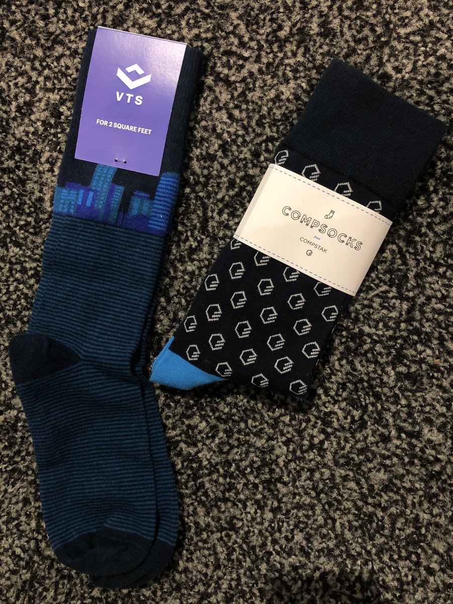 MikeMol16597249's tweet photo. It’s been a blast #Realcomm19.  Thanks for the socks which appear to be all the rage 🧦 

#realcomm2019 @REALCOMMtweet #Proptech @WeAreVTS @CompStak #CRETech #CRE #realestate @DashflowApp https://t.co/dTm7ezOaoH