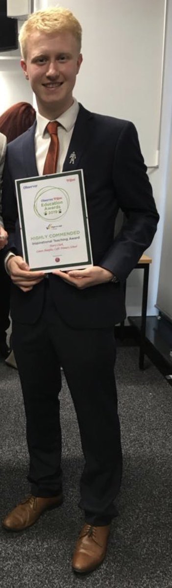 mrhclark's tweet photo. Made up to have been nominated for the inspirational teacher award in Wigan and Leigh! Really pleased with the school I’m in and with how my NQT year has gone. https://t.co/AvHCiOrZhs